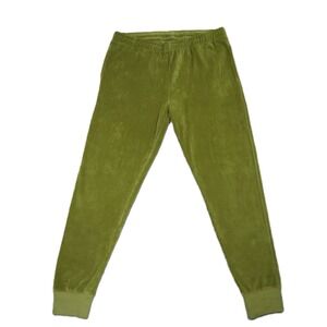 Todd Snyder‎ Italian Stretch Velour Sweatpants Olive Green Made in Portugal L